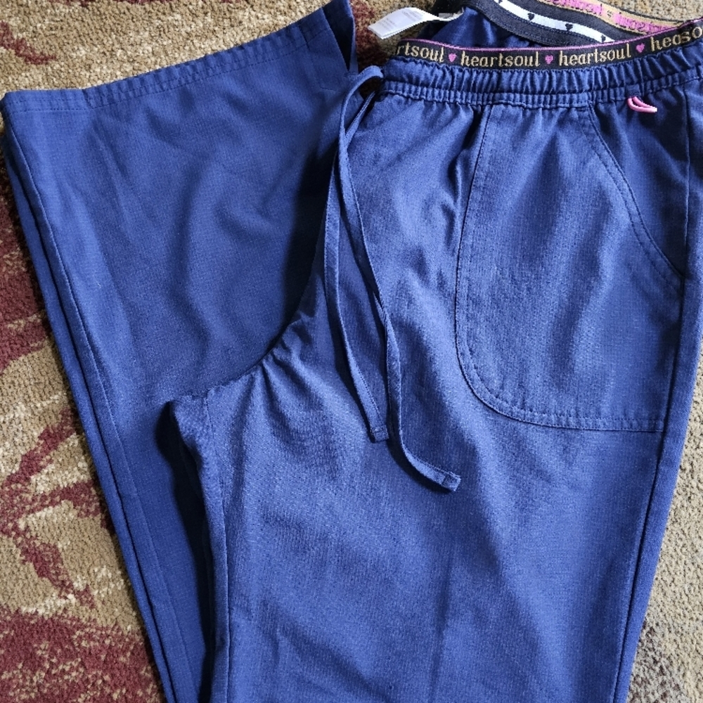 HeartSoul Blue Sweatpants with Elastic Waistband and Relaxed Fit